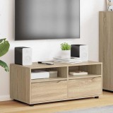 vidaXL TV szekrény 100 x 48 x 43 cm Sonoma tölgy Szerelt Fa