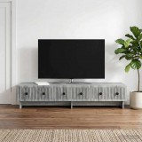 vidaXL TV szekrény 147 x 34,5 x 30 cm Szürke Sonoma Szerelt Fa