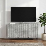 vidaXL TV szekrény 99 x 34,5 x 52 cm Betonszürke Szerelt Fa
