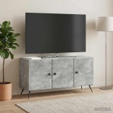 vidaXL TV szekrény Betonszürke 99 x 34,5 x 50 cm Szerelt Fa