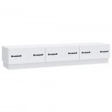 vidaXL TV szekrény fiókkal Fehér 147 x 34,5 x 27 cm Szerelt Fa