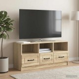 vidaXL TV szekrény fiókkal Sonoma Tölgy 102 x 34,5 x 47 cm Szerelt Fa