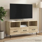 vidaXL TV szekrény fiókkal Sonoma Tölgy 102 x 34,5 x 50 cm Szerelt Fa