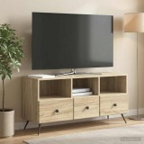 vidaXL TV szekrény fiókkal Sonoma Tölgy 102 x 34,5 x 50 cm Szerelt Fa