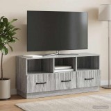 vidaXL TV szekrény fiókkal Szürke Sonoma 102 x 34,5 x 47 cm Szerelt Fa
