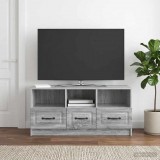 vidaXL TV szekrény fiókkal Szürke Sonoma 102 x 34,5 x 47 cm Szerelt Fa