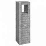 vidaXL Vas gabionkosaras oszlop 50 x 50 x 180 cm