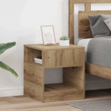 vidaXL Végasztal 2 db Artisan tölgy 40,5 x 40 x 45 cm Szerelt Fa