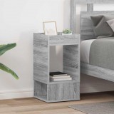 vidaXL Végasztal 2 db Szürke Sonoma 30 x 30 x 56 cm Szerelt Fa