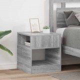 vidaXL Végasztal 2 db Szürke Sonoma 40,5 x 40 x 45 cm Szerelt Fa