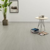 vidaXL Világosszürke öntapadós PVC padlódeszkák 4,46 m² 3 mm