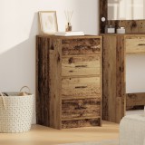 vidaXL Vitrin Régi fa 40x41x75 cm Tervezett fa