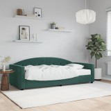 vidaXL Zöld bársony heverő matraccal 90 x 200 cm