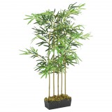 vidaXL Zöld mű bambuszfa 730 levéllel 120 cm