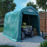 vidaXL Zöld PVC sátorgarázs 2,4 x 2,4 m