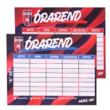 Videoton órarend - kétoldalas Fehérvár FC órarend