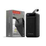 Videx TITANUM power bank, fekete színű, 50000mAh, 22,5W, QC+PD