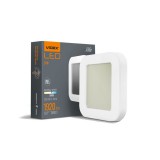 Videx Vika 24 W-os 320x320mm négyzet alakú,fehér mennyezeti lámpa IP65-ös védettségű