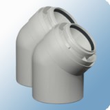 Viessmann 80/125 45° ív 2db/doboz