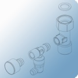 Viessmann előremenő közdarab manométerrel Vitodens 100-W gázkazánhoz (szerelőkeret nélküli felszereléshez)