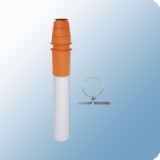 Viessmann kondenzációs tető átvezető 60/100 pps/alu vörös