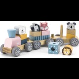 Viga Fából készült vonat állatokkal (6971608440151)