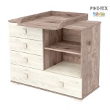 Viki 107-es pelenkázó szekrény krém-fűz