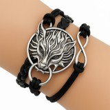 Viking farkasfejes karkötő