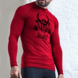 Viking workout, valhalla strenght! kompressziós felső - piros (L, XL méretben rendelhető)