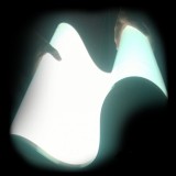 Világító fólia 1m² - vágható, lukasztható, ragasztható fehér szín - elektrolumineszcens fólia 1 csatlakozóval