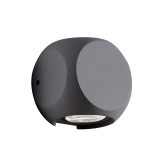 Viokef BALLITO fali lámpa, szürke, 3000K melegfehér, 2 db beépített LED, 235 lm, VIO-4210901