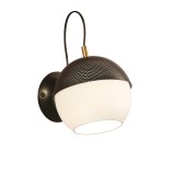 Viokef BRODY fali lámpa, fekete, E27 foglalattal, VIO-3098000