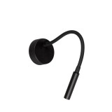 Viokef IVOR fali lámpa, fekete, 3000K melegfehér, beépített LED, 180 lm, VIO-4176000