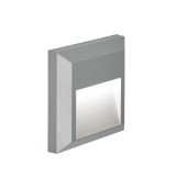 Viokef LEROSPLUS fali lámpa, szürke, 3000K melegfehér, beépített LED, 112 lm, VIO-4137800