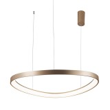 Viokef LOOP 1 ágú függeszték, arany, 3000K melegfehér, beépített LED, 3300 lm, VIO-4222900