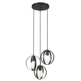 Viokef MALOU több ágú függeszték, fekete, 3 db E27 foglalattal, VIO-4233800