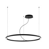 Viokef VERDI 1 ágú függeszték, fekete, 3000K melegfehér, beépített LED, 4100 lm, VIO-4224200