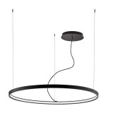 Viokef VERDI 1 ágú függeszték, fekete, 3000K melegfehér, beépített LED, 4200 lm, VIO-4224400