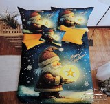 Violet 6 részes Karácsonyi ágyneműhuzat garnitúra, 220x200 cm, Karácsonyi manó