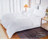 Violet 6 részes pamut ágynemű garnitúra, 220x200 cm ágyneműhuzat szett garnitúra, Fehér