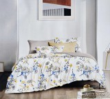 Violet 7 részes ágyneműhuzat garnitúra, ágynemű garnitúra szett, fehér Virágos