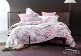 Violet 7 részes ágyneműhuzat garnitúra, ágynemű garnitúra szett, rózsaszín Virág mintás
