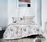 Violet 7 részes ágyneműhuzat garnitúra, ágynemű garnitúra szett, szürke Virágos