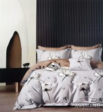 Violet 7 részes ágyneműhuzat garnitúra, ágynemű garnitúra szett, szürke Virágos