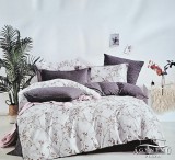 Violet 7 részes ágyneműhuzat garnitúra, ágynemű garnitúra szett, szürke Virágos