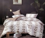 Violet 7 részes ágyneműhuzat garnitúra, ágynemű garnitúra szett, világosbarna Absztrakt