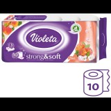 VIOLETA 3 rétegű WC papír, barack illatú, 10 db (3859892288600)
