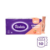 Violeta toalettpapír 3 rétegű, 10 db – barack illatú