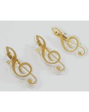 Violinkulcs alakú kottacsipesz - arany színű