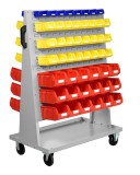 Vipa Gurulós Kézi Kocsi, 4 db Réselt Lemezzel, Dobozok Nélkül